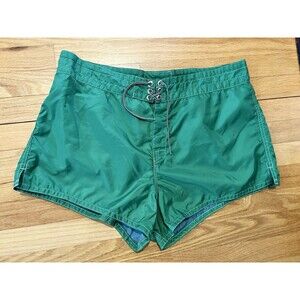 Birdwell Beach Britches Mini Board Shorts Women’s Sz 18 Kelly Green Swimwear